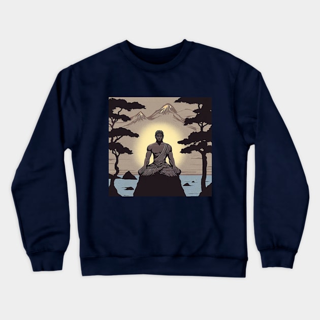 Adiyogi Meditating Crewneck Sweatshirt by Generation Last